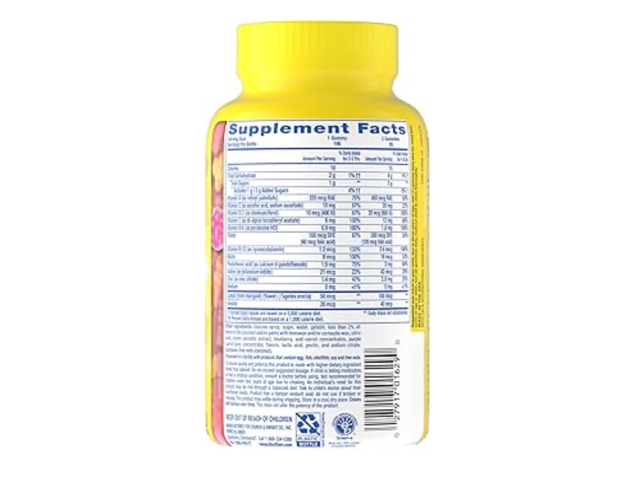 L'il Critters Gummy Vites Daily Kids Multivitamins Assorted Fruit Flavors for Ages 2+ Toddlers & Kids, Gummy Vitamin with Vitamin C and D, 95-190 Day Supply, 190 Gummies