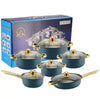 Non Stick Stainless Steel Cookware Set 12 pieces