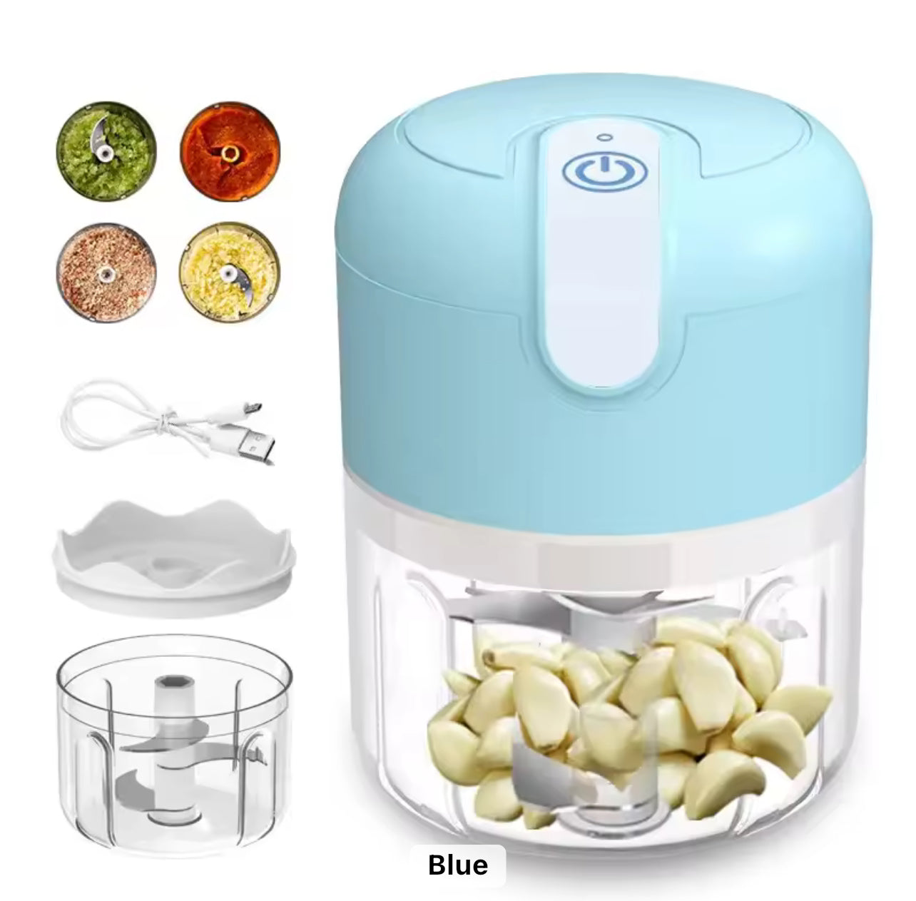 Mini Electric Vegetable Garlic Chopper with USB