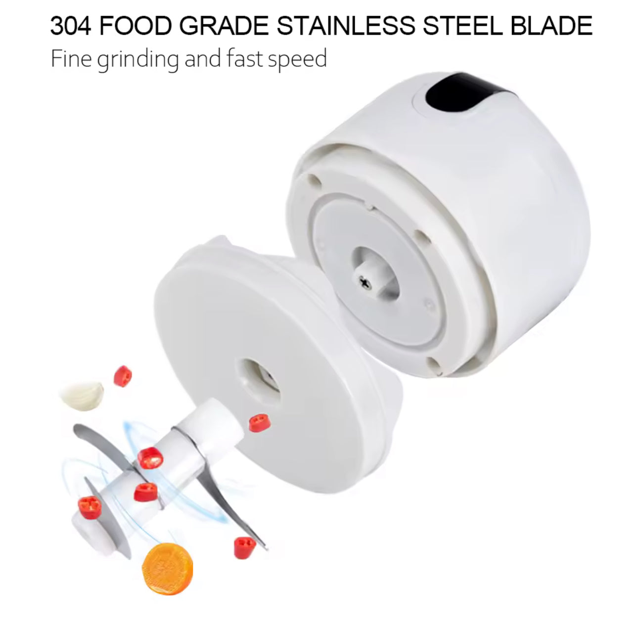 Mini Electric Vegetable Garlic Chopper with USB