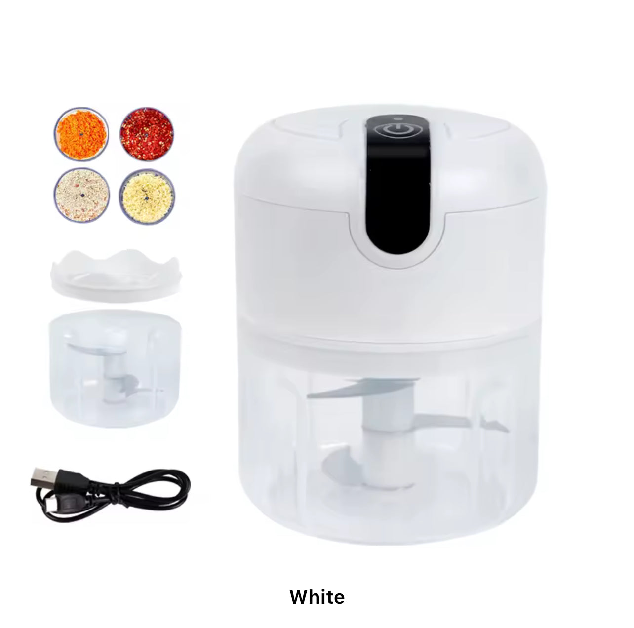 Mini Electric Vegetable Garlic Chopper with USB