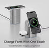 3-in-1 Magnetic Wireless Charging Dock with Auto-Rotation