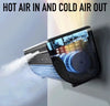 Wireless Wall-Mounted Air Conditioner Fan – No Drilling, 10s Instant Cooling, with Built-in Wireless Charging