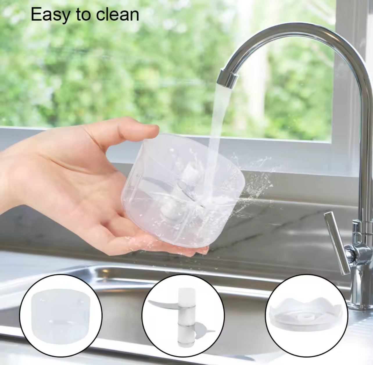 Mini Electric Vegetable Garlic Chopper with USB