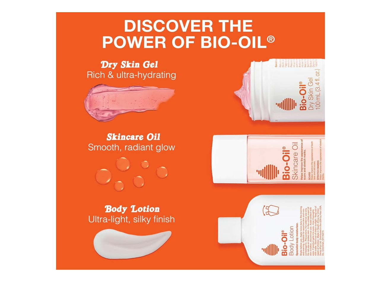 Bio-Oil Skincare Body Oil Serum, Face and Body Moisturizer with Vitamin E & A, for Scars, Stretch Marks, Sensitive Skin, All Skin Types, Dermatologist Recommended, Non-Comedogenic, 2 Oz