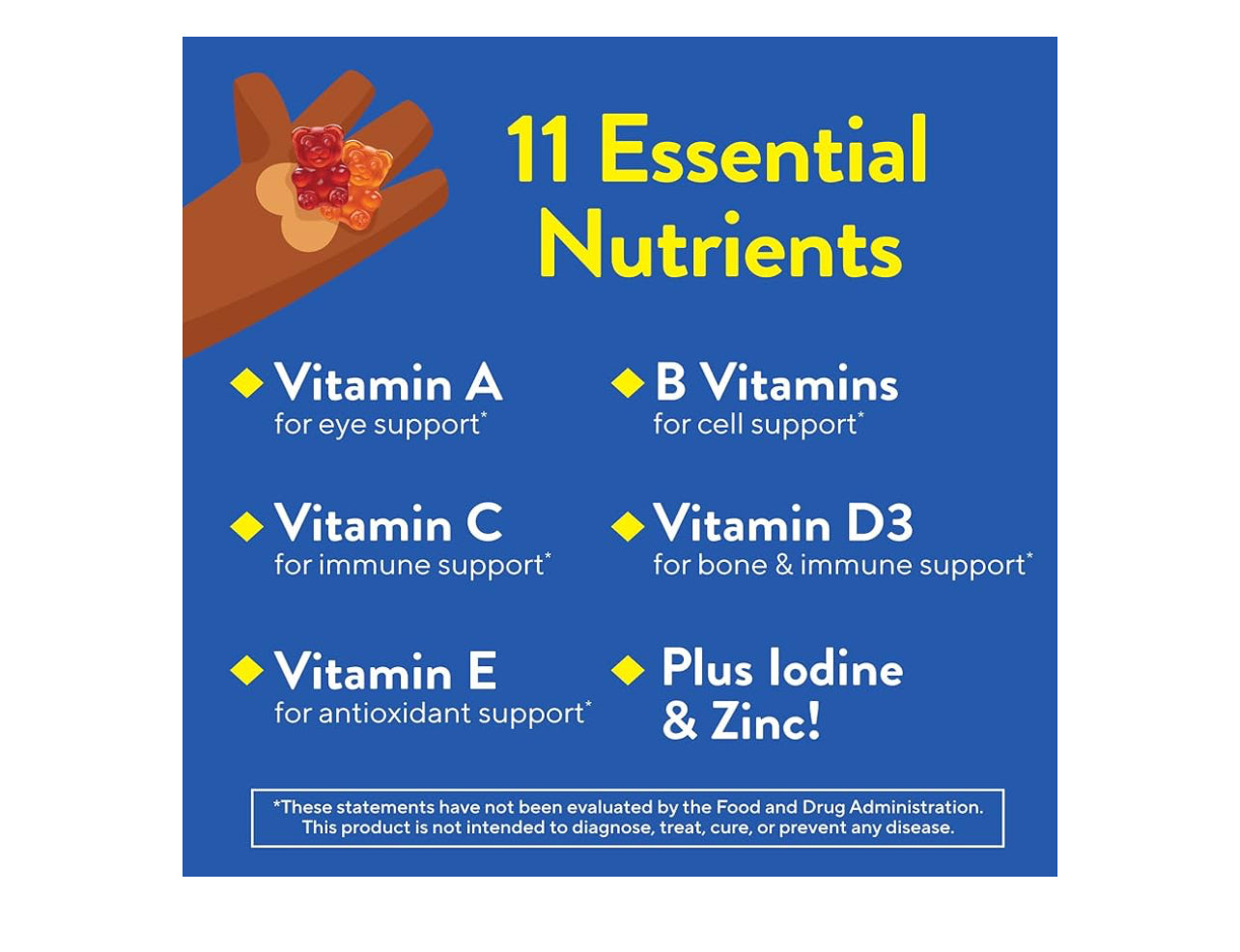 L'il Critters Gummy Vites Daily Kids Multivitamins Assorted Fruit Flavors for Ages 2+ Toddlers & Kids, Gummy Vitamin with Vitamin C and D, 95-190 Day Supply, 190 Gummies