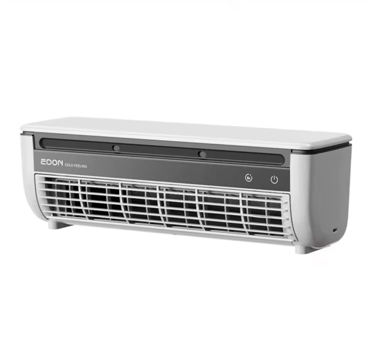 Wireless Wall-Mounted Air Conditioner Fan – No Drilling, 10s Instant Cooling, with Built-in Wireless Charging